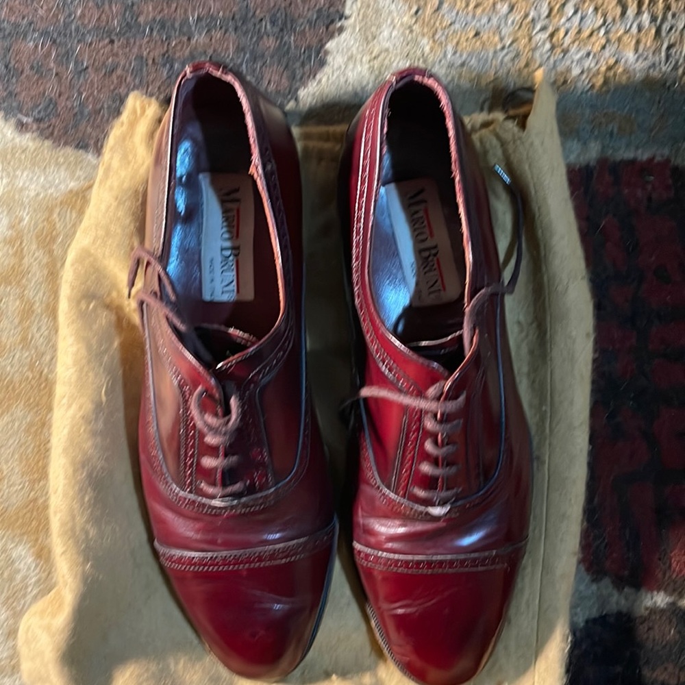 MARIO BRUNI LEATHER OXFORD DRESS VINTAGE!